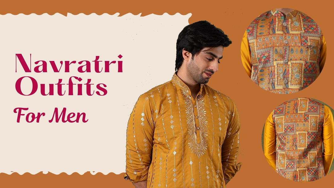 Navratri Dress Ideas for Men 2025: Stylish Kurta Pajama Sets & Jacket Looks at Taksh Men
