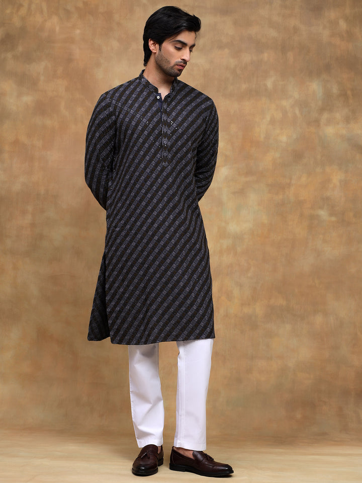 Pista Subtle Evening Kurta Set