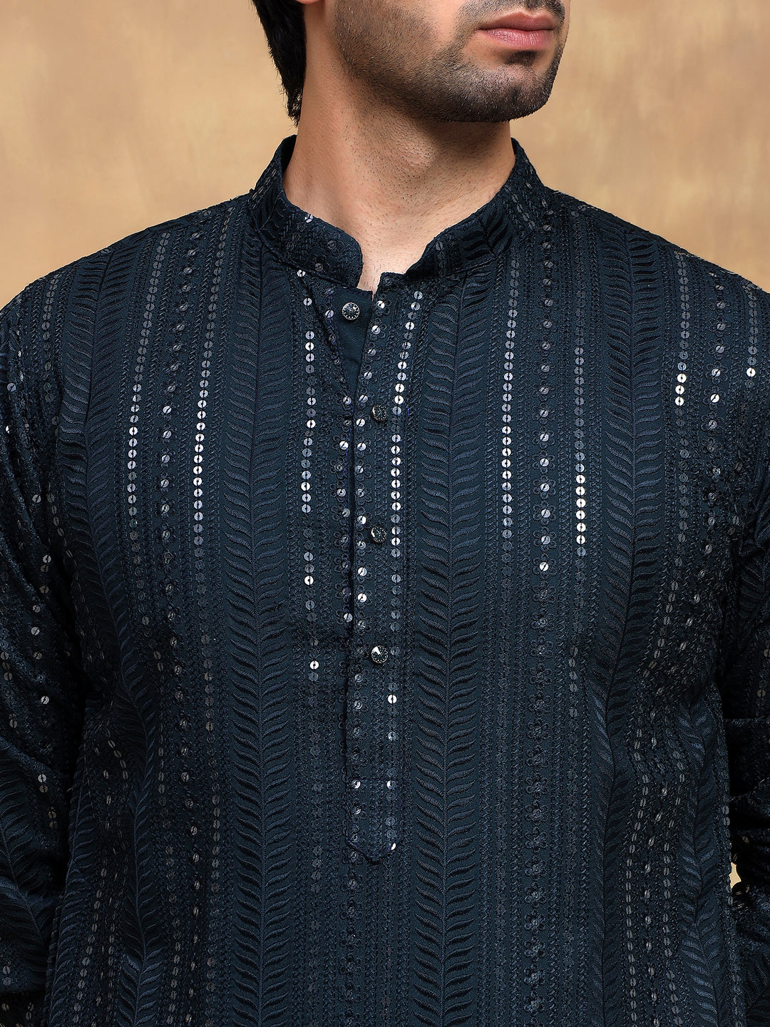 Twilight Blue Sippi Embroidered Kurta Set