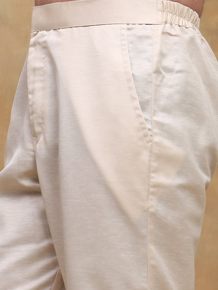 Fawn Kurta Pyjama Set