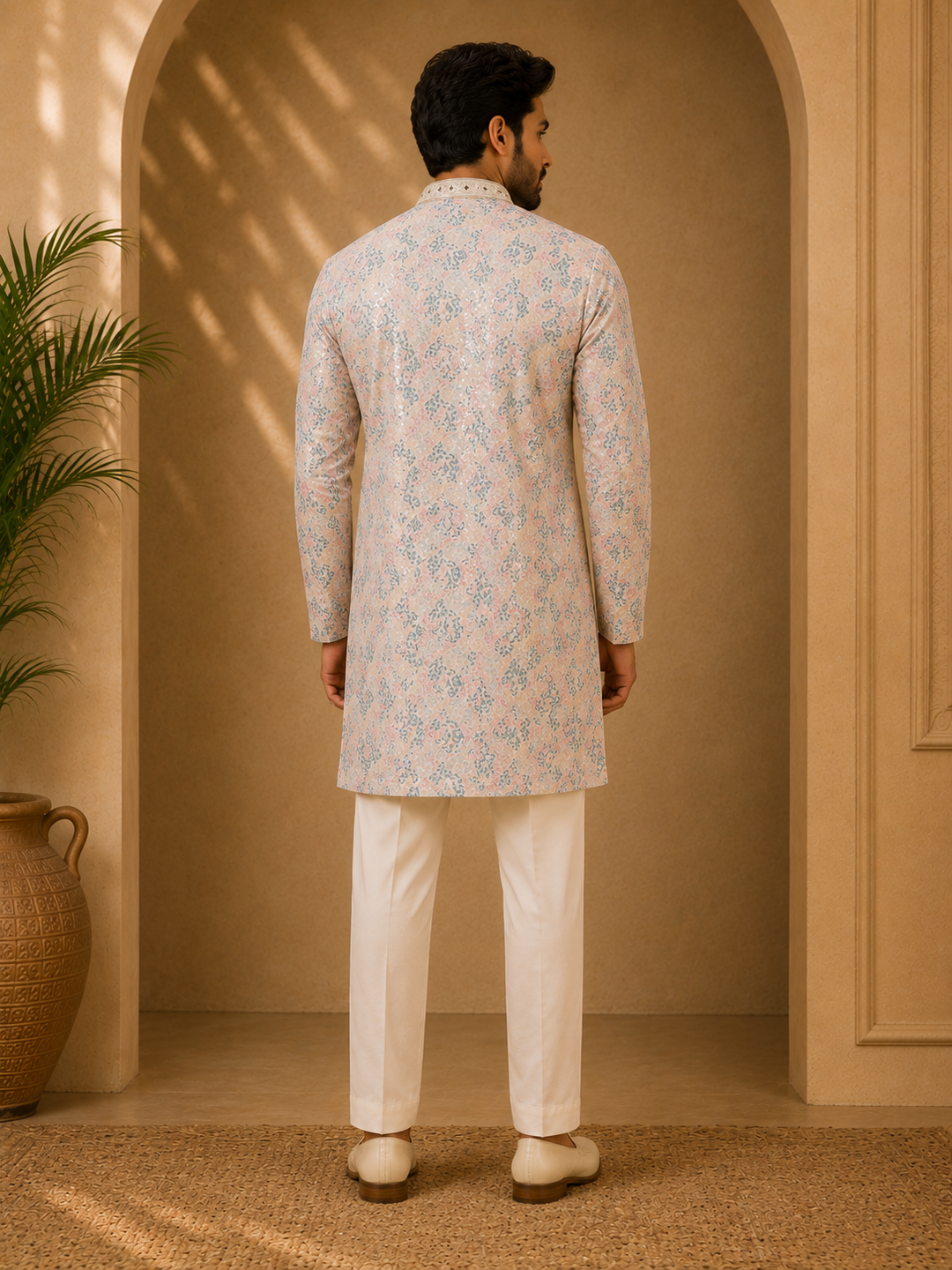 Ivory Printed Kurta Set