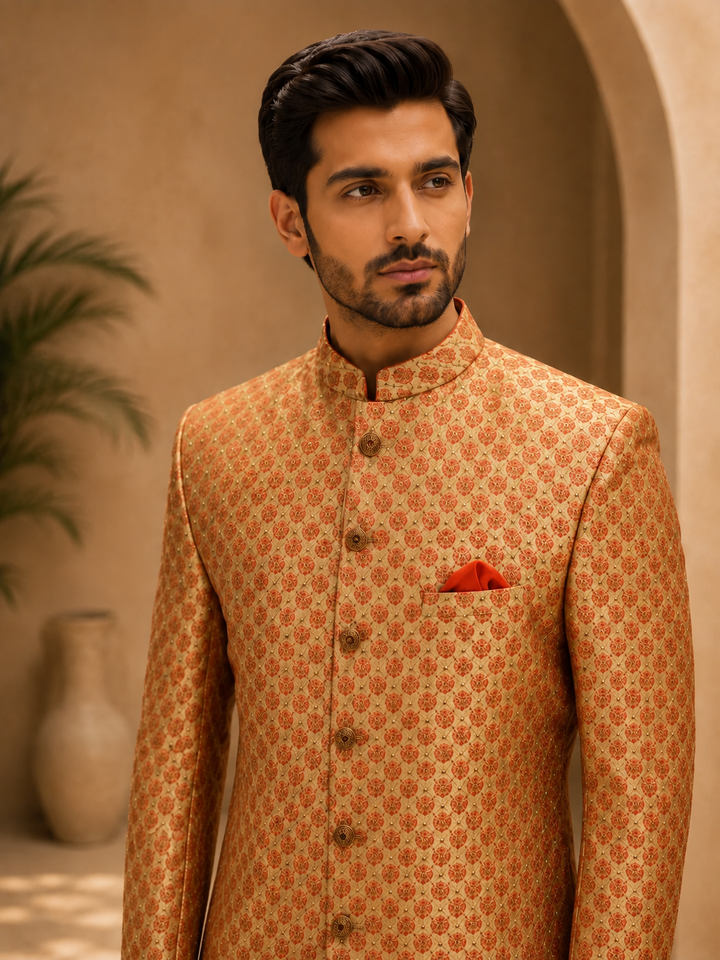 Gold embroidered Indo Western