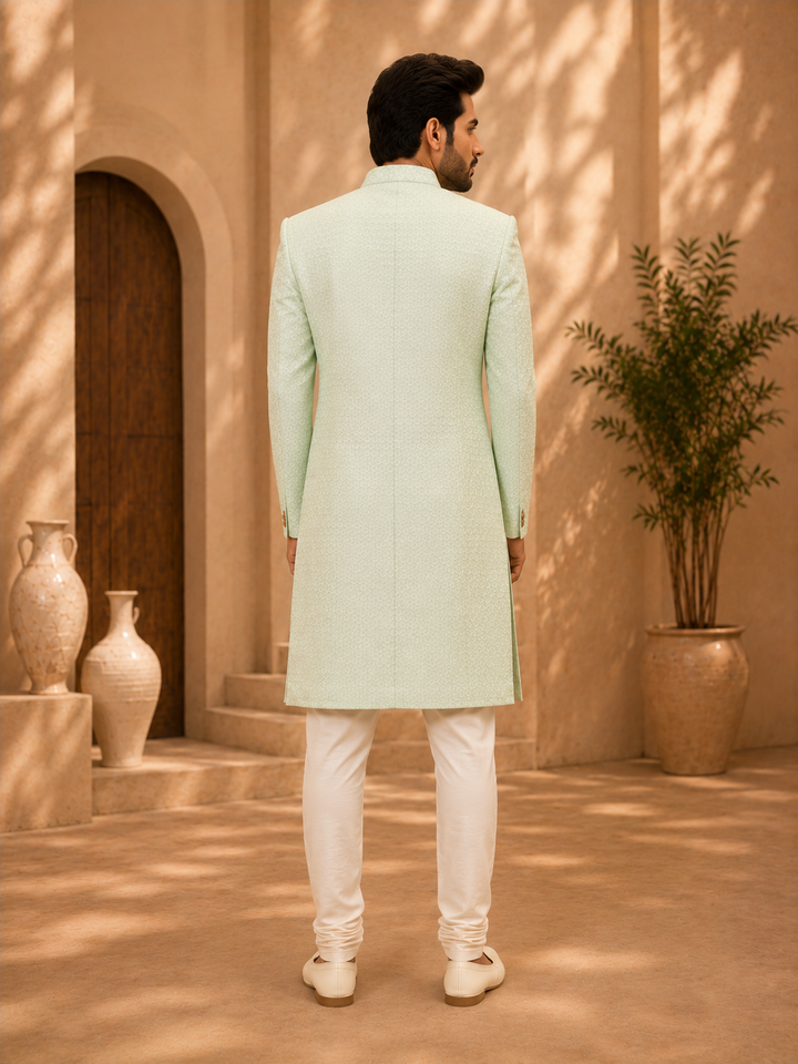 Mint Green Indo Western Set