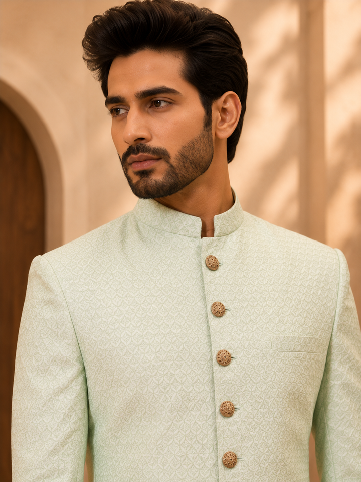 Mint Green Indo Western Set