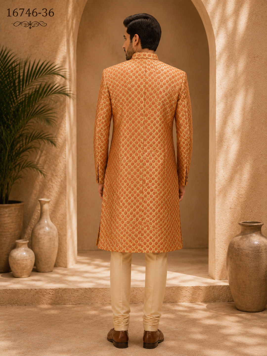 Gold embroidered Indo Western