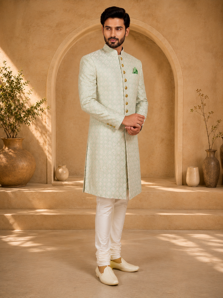 Mint Green Indo Western