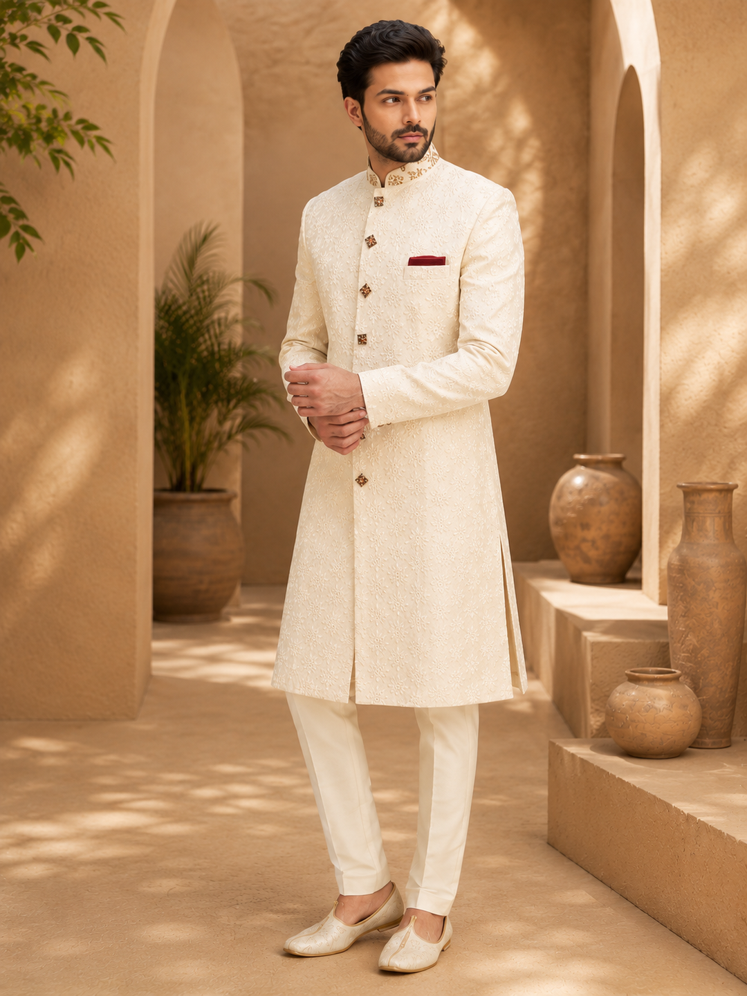 Embroidered Indo Western for Men