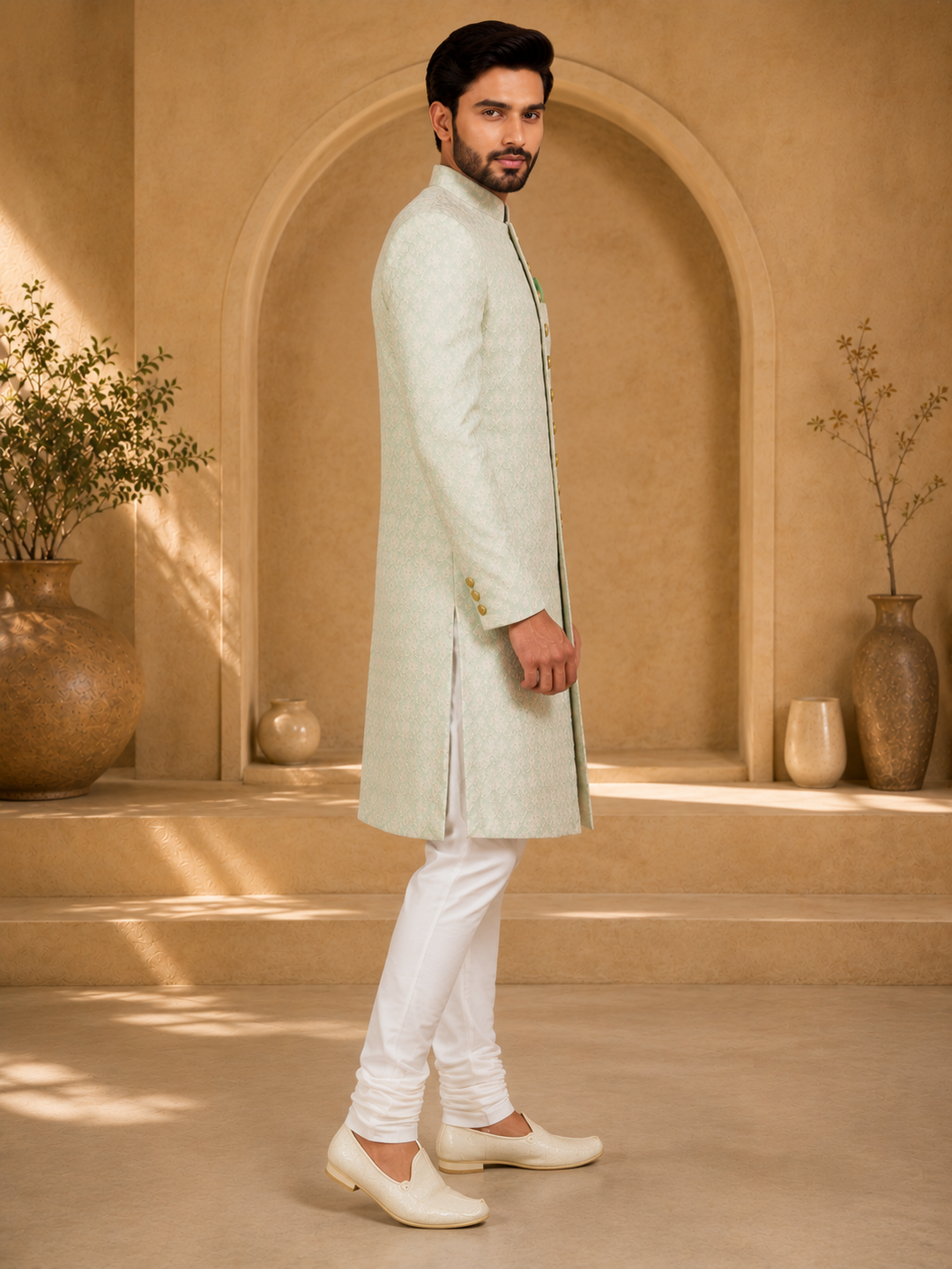 Mint Green Indo Western