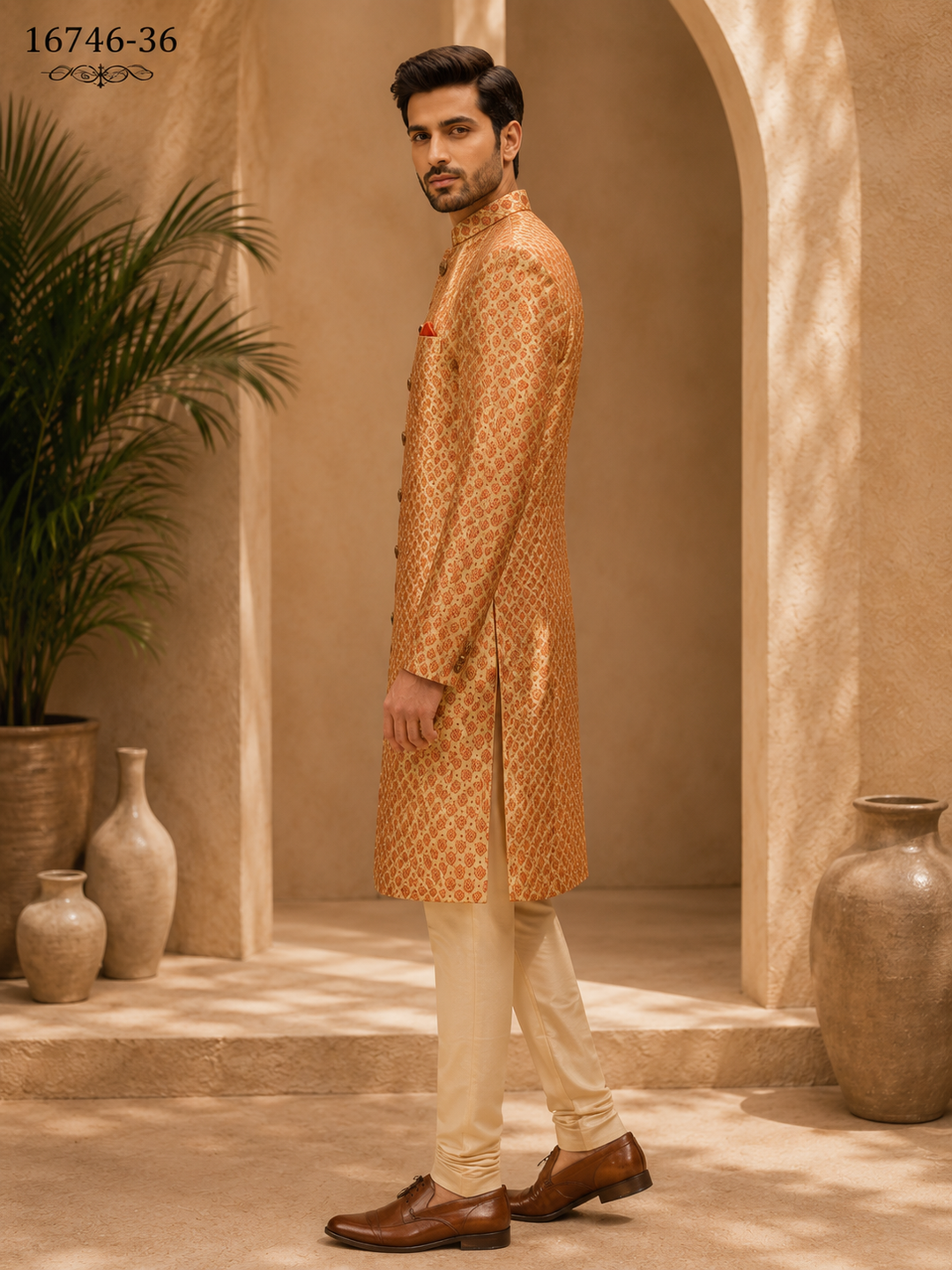 Gold embroidered Indo Western