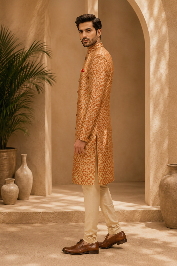 Gold embroidered Indo Western