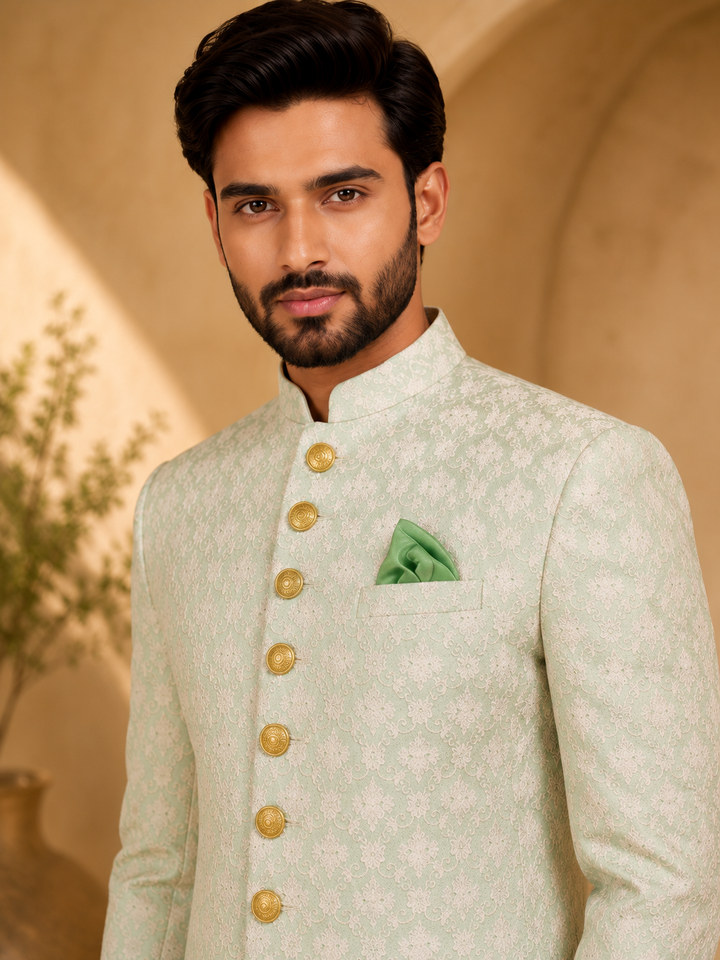 Mint Green Indo Western
