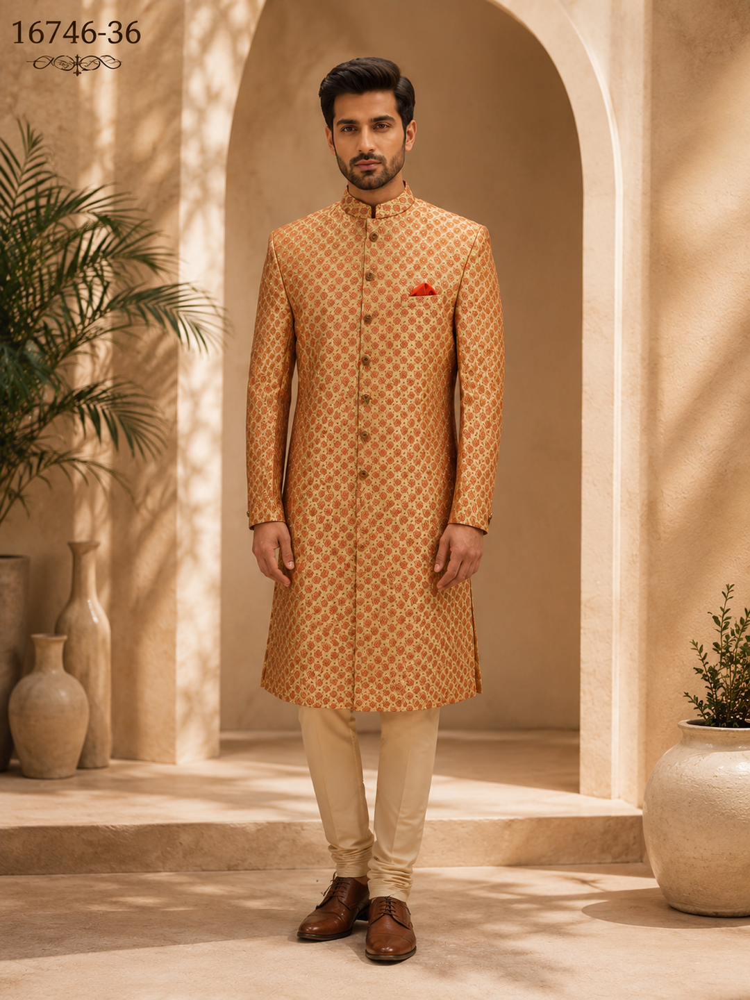 Gold embroidered Indo Western